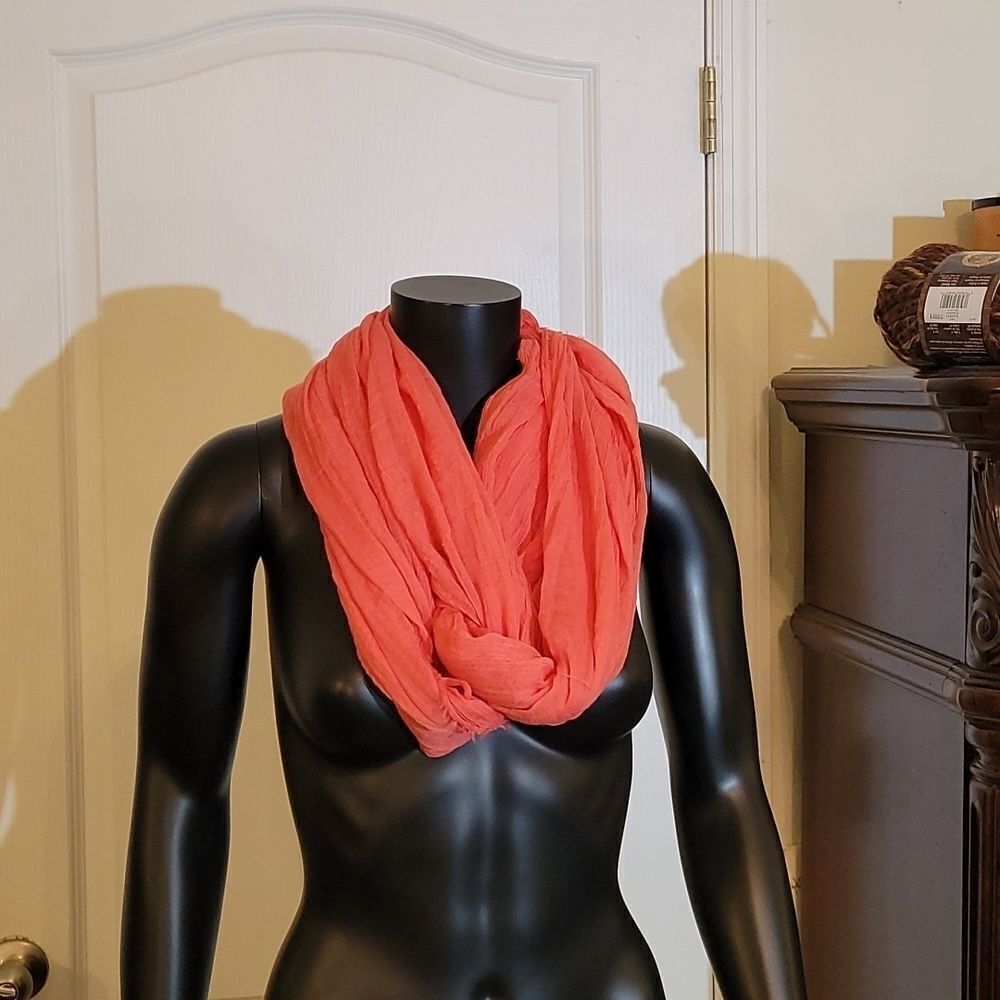 BRAND NEW BRIGHT ORANGE WOMEN"S SCARF